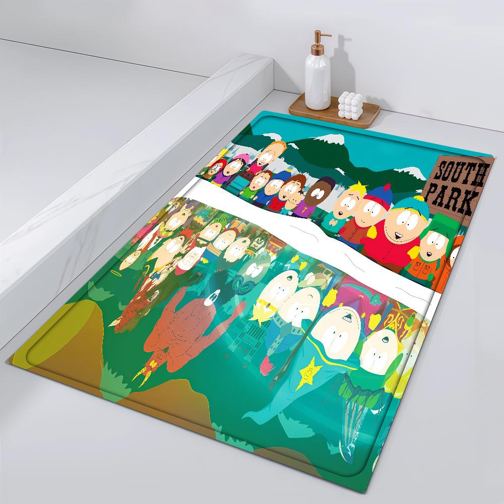Door Mat S-South Bedside Entrance Bath Floor P-Park Cartoon Decoration Corridor PPC Door Mat Carpet Living Room Cute Balcony