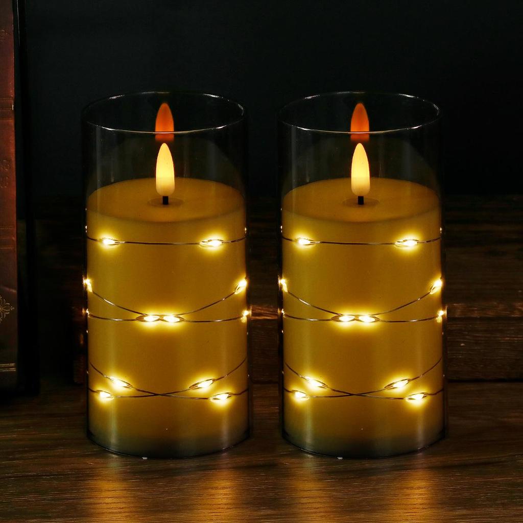"LED Remote Control Candle Lights for Weddings, Birthdays, Parties & Concerts - Electronic ABS Simulation String Light Decoration"