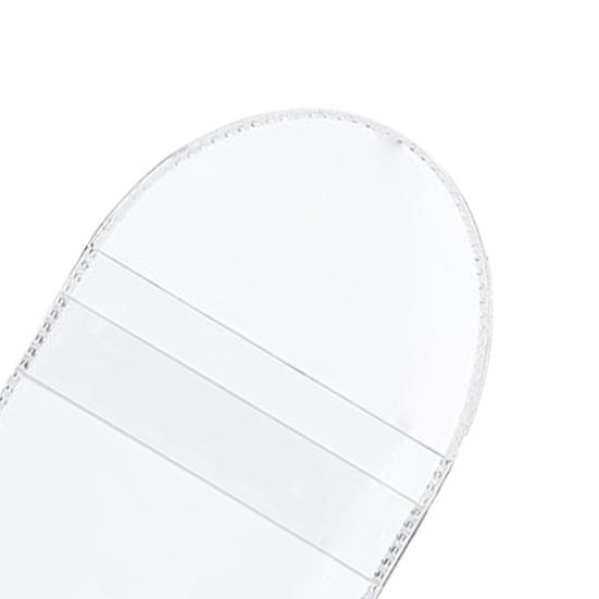 50 шт., сувенирная сумка для хранения монет, прозрачная водонепроницаемая пылезащитная полукруглая сумка из ПВХ с клапаном для сбора медалей, держатель для ювелирных изделий, защитный чехол