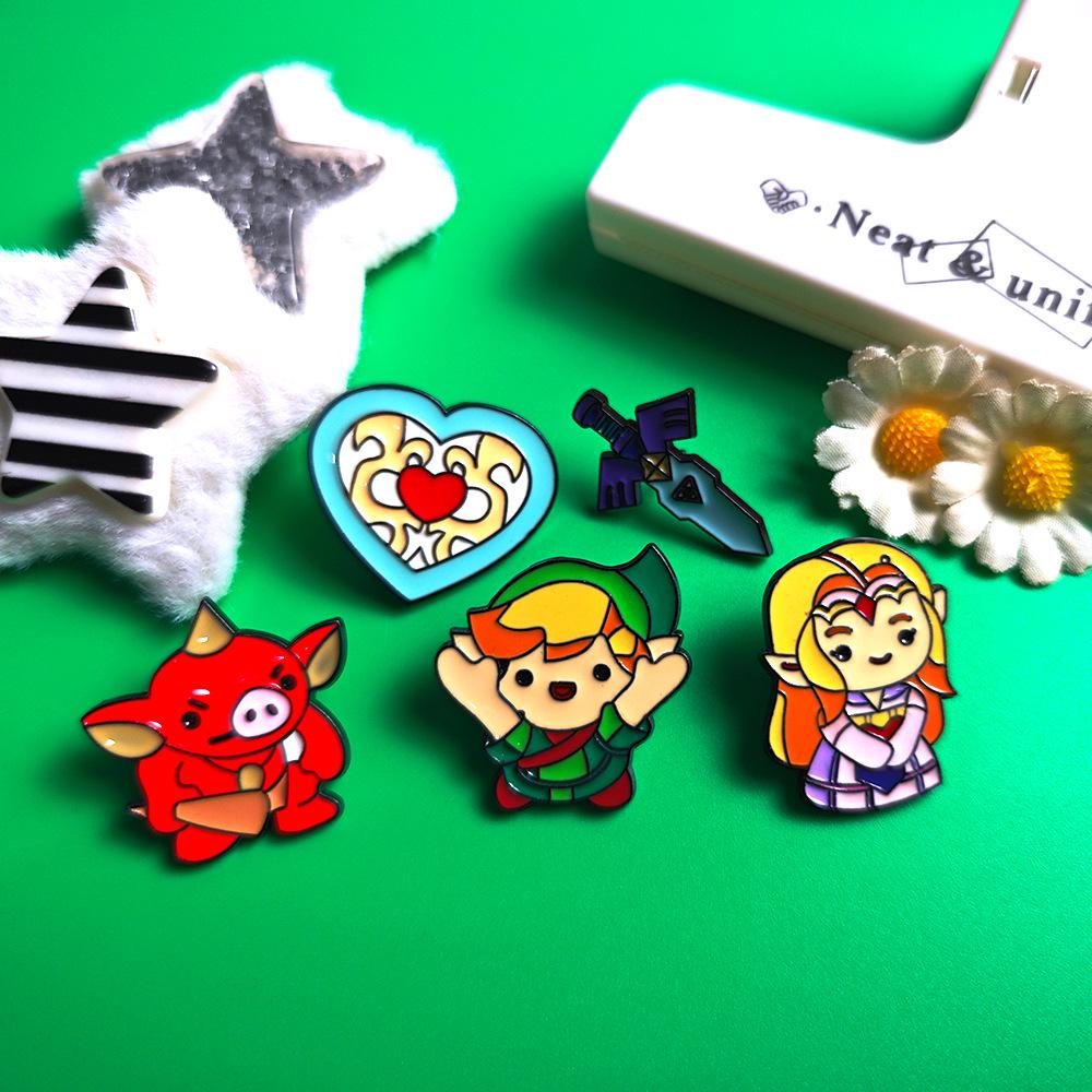 Zelda Enamel Pin: Classic Switch Game Badge for Backpacks & Accessories
