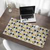 Protective Desk Pad with Graphic Geometric Floral Pattern 100x50 cm