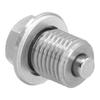 M14x1.5mm Пробка для слива масла из нержавеющей стали с неодимовым магнитом, универсальный винт для масляного поддона