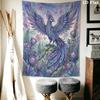 Retro Phoenix Wall Tapestry Aesthetic Wall Hanging Printed Fabric Blanket Decorative Tapestries for Bedroom Living Room Home Decor