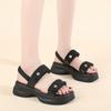 Fashion Shoes Female 2024 Summer Trendy and Versatile Women's Casual Sandals Waterproof Non-slip Platform Sandals Sandalias De Mujer