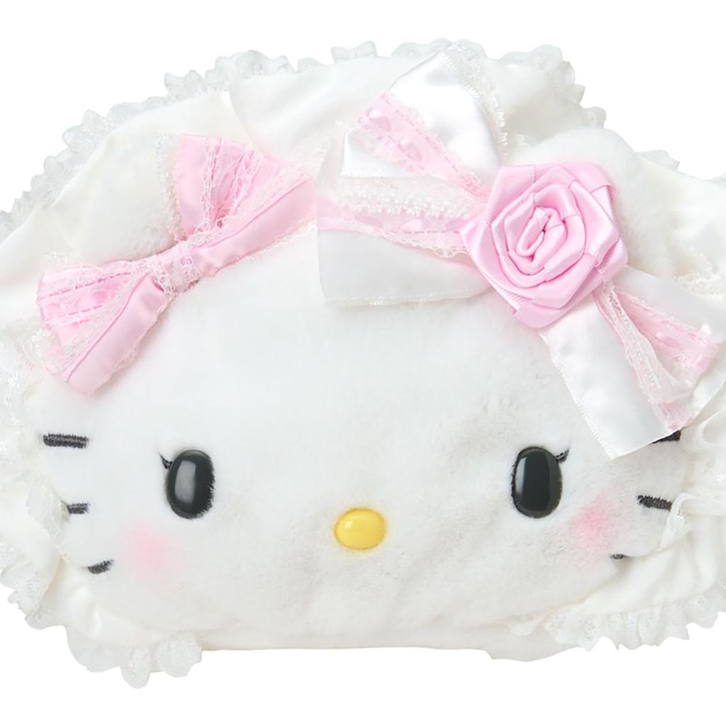 Косметичка Sanrio Hello Kitty для детей от 3 лет в форме мордочки (Белая оборка) (011541)