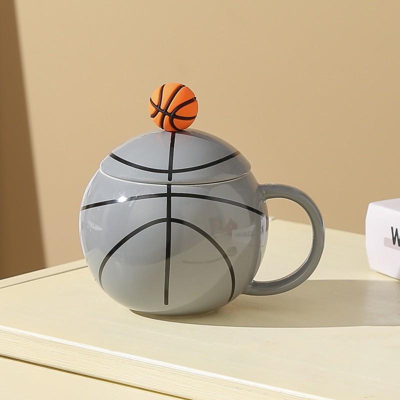 Basketball Theme Mug Ceramic Sports Souvenir Gift for Men 450ml Creative Cup