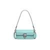 New Cow Leather Baguette Bag Handbag, Shoulder Bag Women's Light Blue CE331-LHVSE