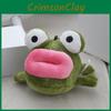 Stuffed Cute Frog Animal Keychain With Pp Cotton For Kids Gift