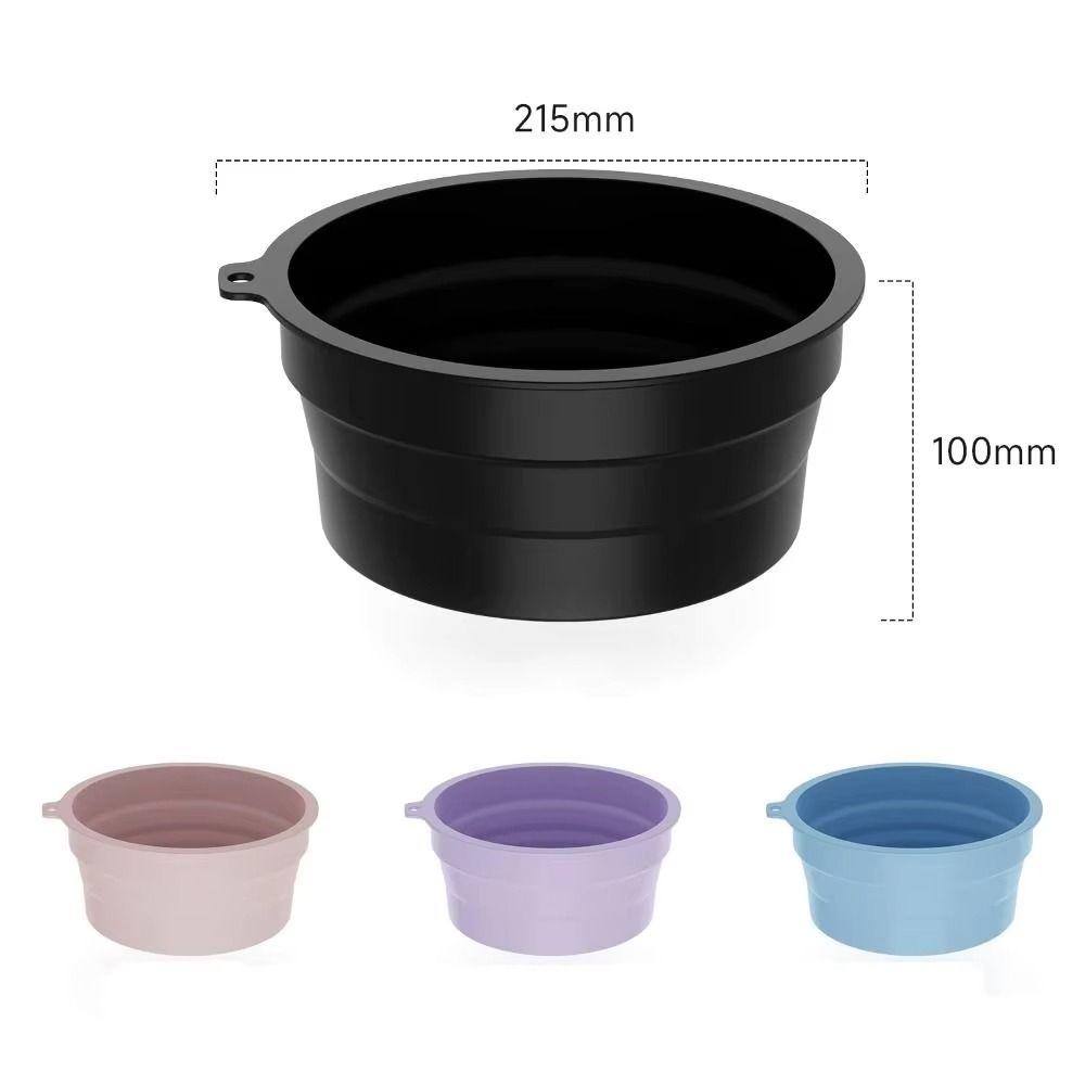 Built-in Ice Tray Foldable Face Ice Bath Bowl Silicone Cooling Washbasin  Skin Care