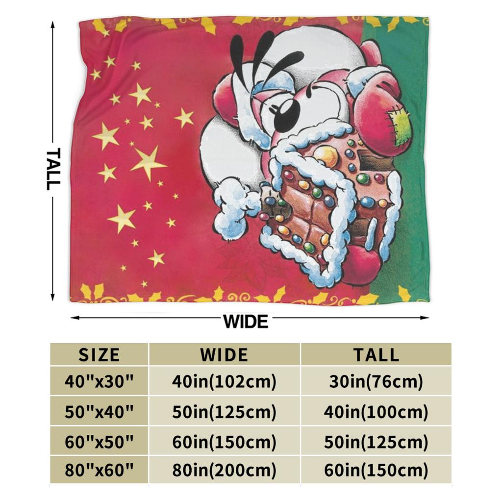 Christmas Diddl Blankets Quality Warm Soft Bedding Throws Winter Kids Living Room Funny Bedspread