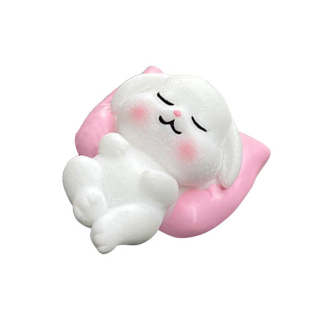 Забавная фигурка животного для сна, мультяшная панда, собака, свинья, кролик, подушка, миниатюрное украшение для декора дома, офиса, рабочего стола или автомобиля