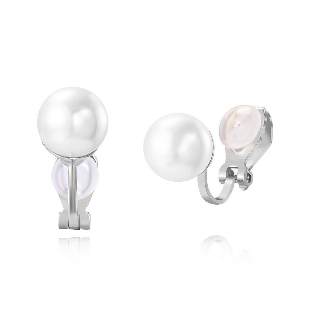 Клипсы с барочным жемчугом для женщин без проколотых ушей