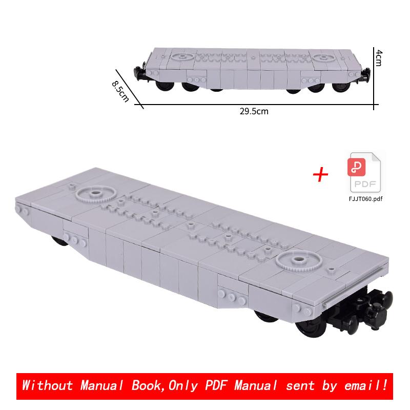 Creative Technica Ideas City Christmas Retro Sightseeing Carriage Tank Car Train Moc Railway Express Bricks Building Blocks Toys