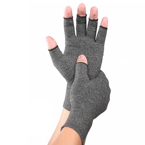 1 Pair Compression Gloves Rehabilitation Fingerless Gloves Anti Relief Gloves Wrist Support Wristband