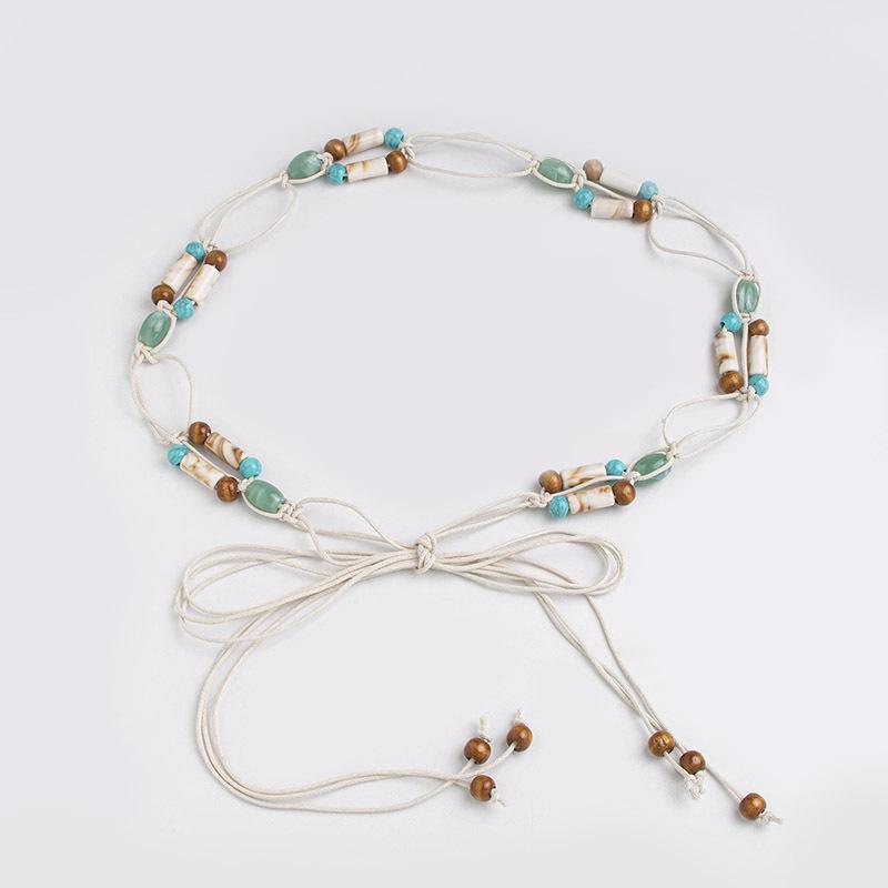 Богемный пояс Этнический стиль Декоративный пояс Повседневный стиль для отпуска Пояс-веревка на талию Женский пояс