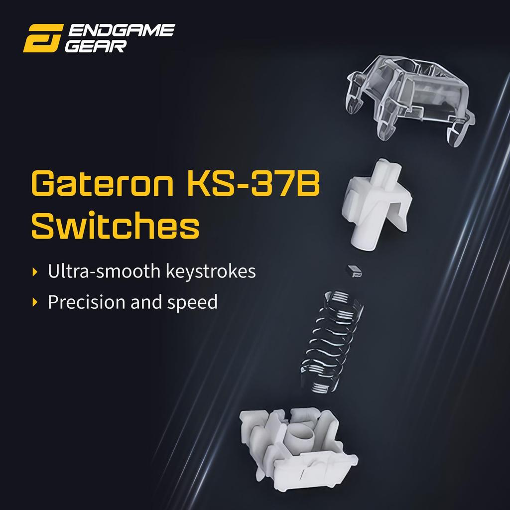 Endgame Gear Gaming Keyboard KB65HE Rapid Trigger Equipped with English Layout 68 Keys RGB Lighting EGG-KB65HE-GUS