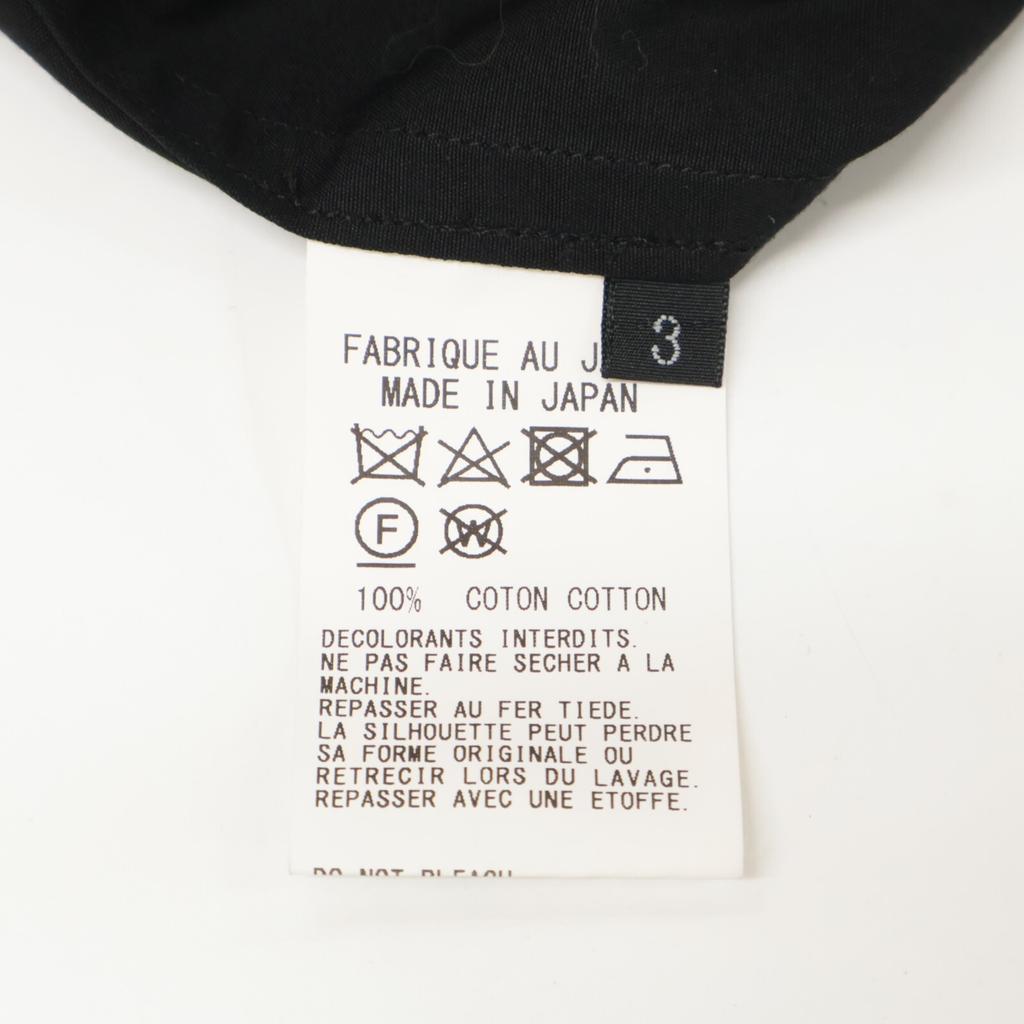 Ground Y 24Stainless Steel GS-B07-001 Black Short Sleeve Shirt Tops 3 blackUsed