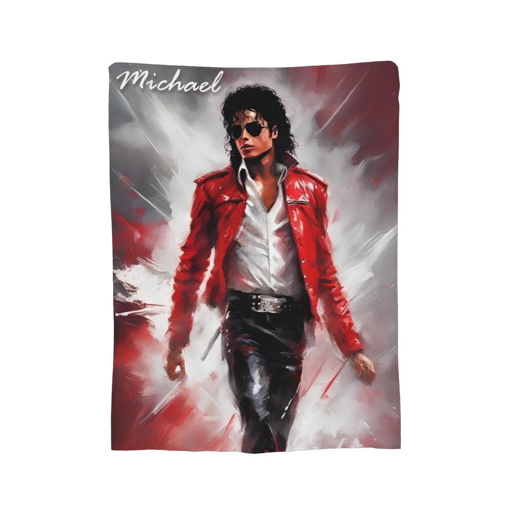 MJ Pop Rock Disco Velvet Throw Blankets Blankets for Home Outdoor Lightweight Bedspread,