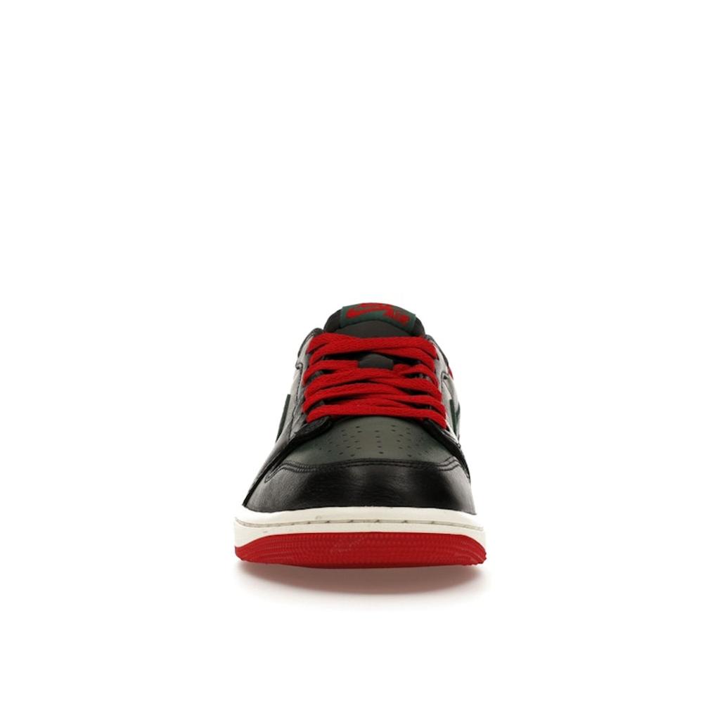 Air Jordan 1 Retro Low OG Black Gorge Green Женские кроссовки Varsity-Red Sail CZ0775-036