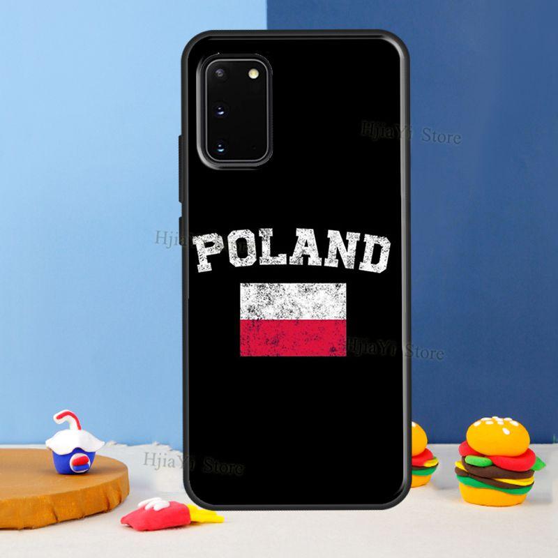 Poland Polish Flag For Samsung Galaxy S21 S22 Ultra S20 FE Note 20 Ultra S8 S9 S10 Note 10 Plus Phone Case