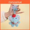 Cartoon Elephant Plush Toy Keyring With Soft Cotton Filling For Kids And Teens
