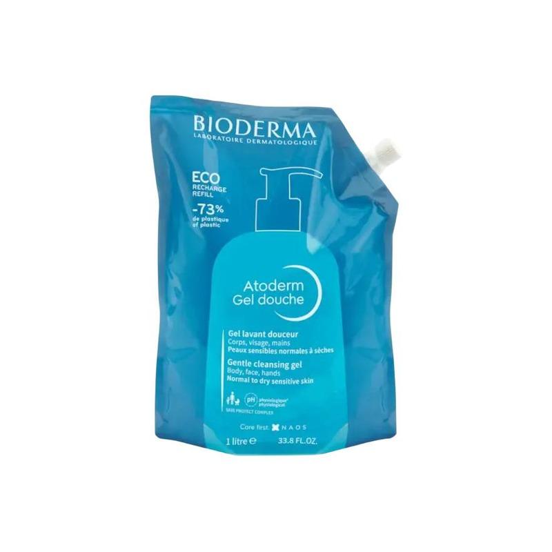 Bioderma Увлажняющий, Очищающий и Очищающий поры Гель для душа Atoderm Eco Без отдушек Сменный блок