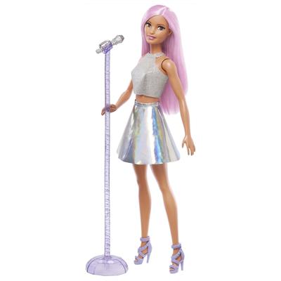 Barbie Barbie 65 Barbie and Work Поп-звезда Кукла Барби Одеваются Кукольный Домик PlayRotend Play Кукла Возраст 3 и старше Серебряный JCW42