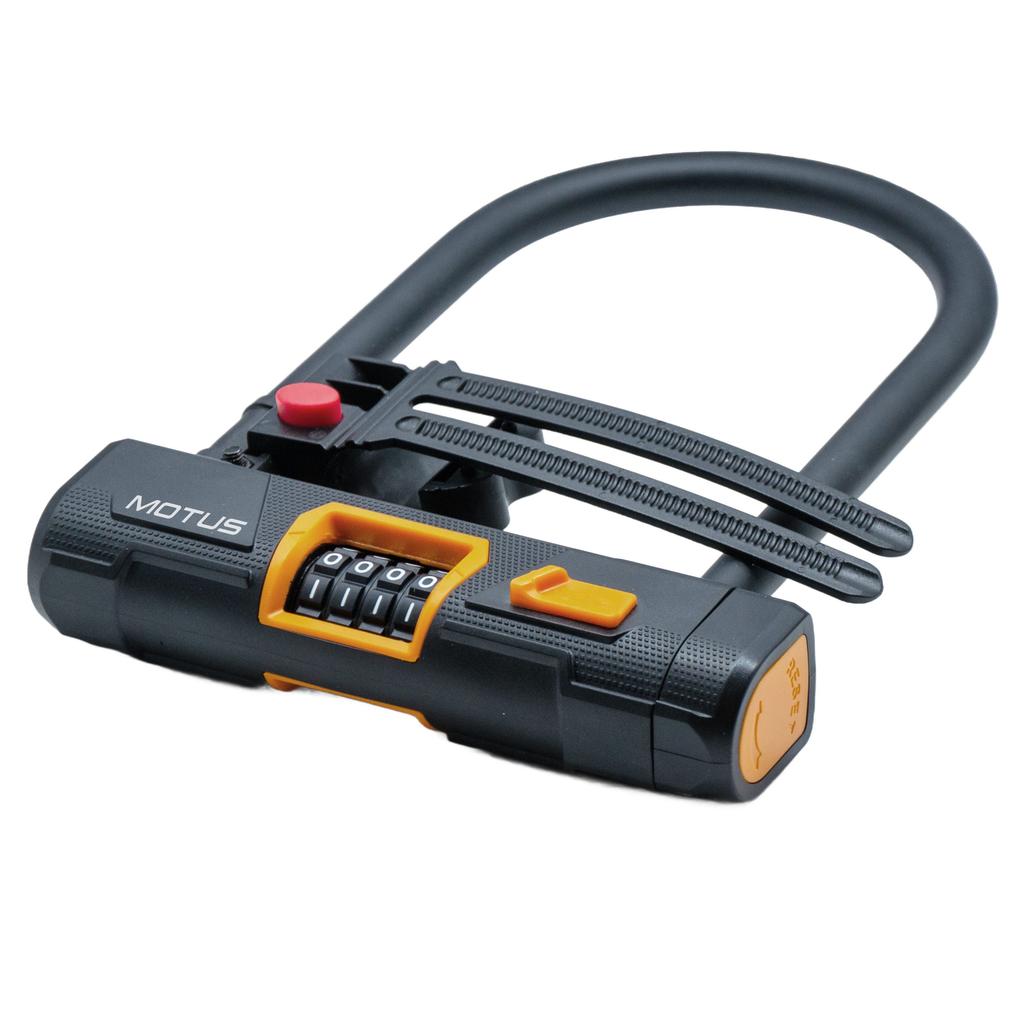 Motus U-Lock Combination Bike Lock with Steel Security Cable