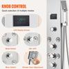 Shower Panel Tower System 6 Modes Hydroelectricity LED Stainless Steel