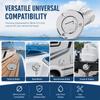 Stainless Steel Fuel Deck Fill 38mm Gas Filler Neck Compact Boat Fuel Cap  for RV Fuel Tank Upgrade