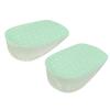 3.5cm Silicone Gel Adhesive Insoles Height Increase Foot Orthotic Arch Support Heel Pads Green