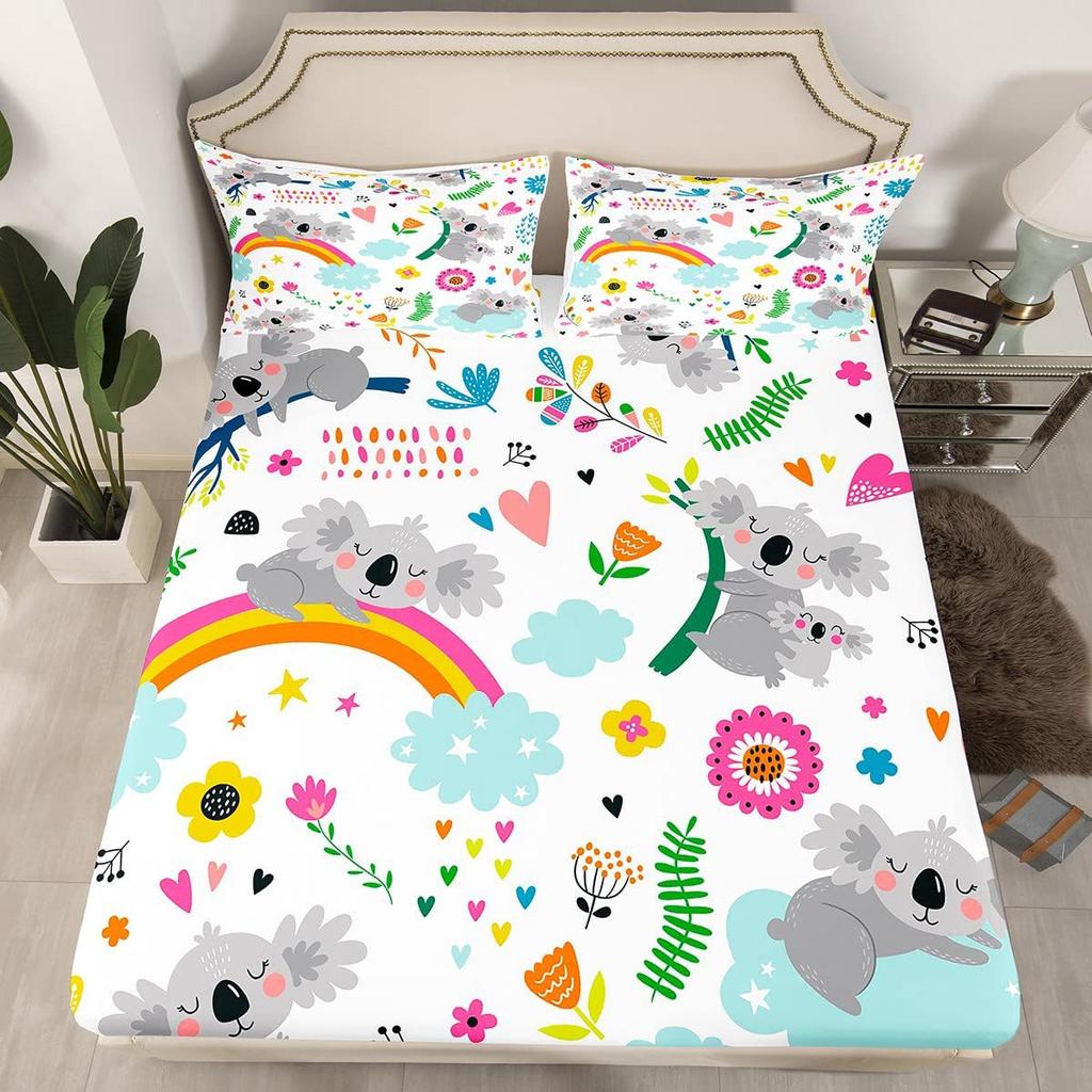 Матрас с мультяшным рисунком лягушки, трехкомпонентный комплект постельного белья с цифровой печатью, для взрослых и детей