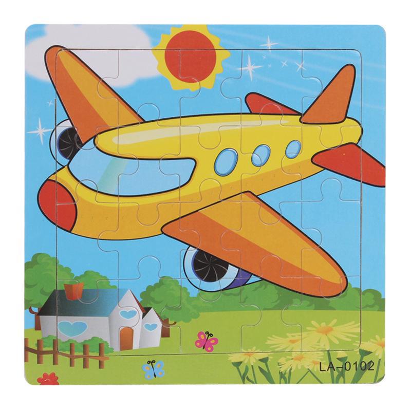 20-Piece Wooden Animal Cartoon Puzzle for Children Ages 3-7: Educational Early Learning Toy