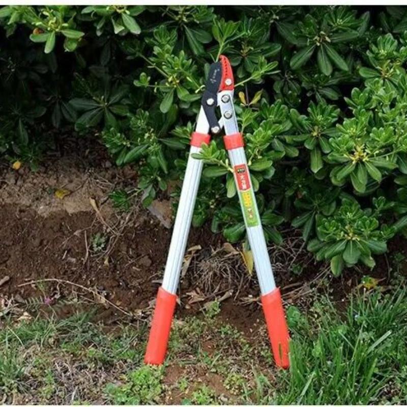 Long Length Scissor Hedge Anvil Shear Anti-Slip Grip Garden Pruning Hand Tool Ratchet Cut Tree Branch Garden Tools