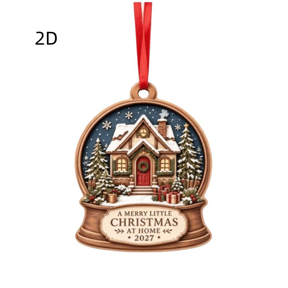 Car Christmas Hanging Decoration Wooden Xmas Pendant Home Decor Christmas Tree Ornaments Christmas