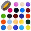 Набор гелевых фильтров 24 цвета Круглые фильтры для вспышки для фотографии видео Светодиодный фонарик Аксессуар
