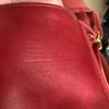 Сумка-ведро на плечо Coach Красная 9953 Винтажная кожа Легкие следы использования