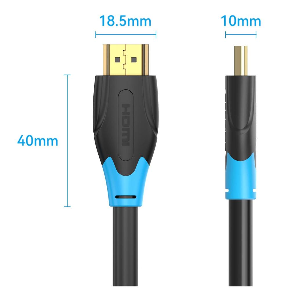 VENTION HDMI 1.4 Кабель 10м Черный Совместимый с HDCP Конвертер Удлинитель для ПК 4K