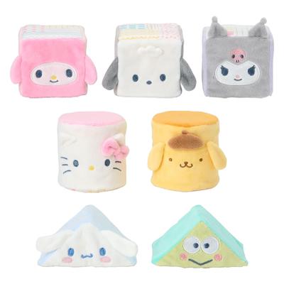 Sanrio Детские моющиеся Tsumiki Aso Sanrio Персонажи Hello Kitty My Melody Kuromi Cinnamoroll Pochacco Pompompurin Kerokero Keroppi Детская игрушка в подарок для малышей