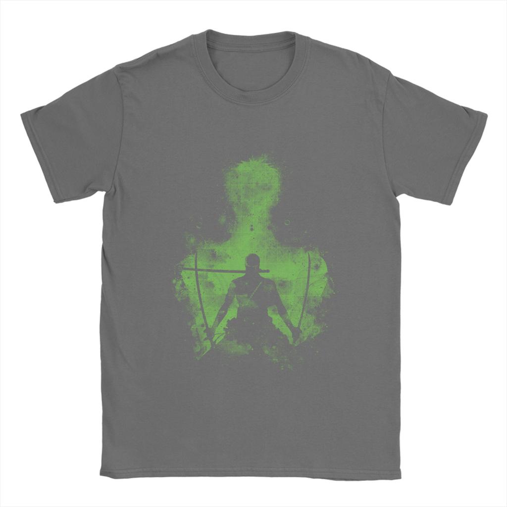 Men Ones Pieces Zoro T Shirt Manga Anime 100 Cotton Clothes Awesome Short Sleeve Round Collar Tees Birthday Present TShirt