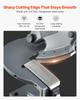 Sheet Metal Shear, Manual Plate Shear, Throatless Benchtop Sheet Cutter for Multiple Purpose, with Solid Steel Frame, Mounting Type, Max Cutting