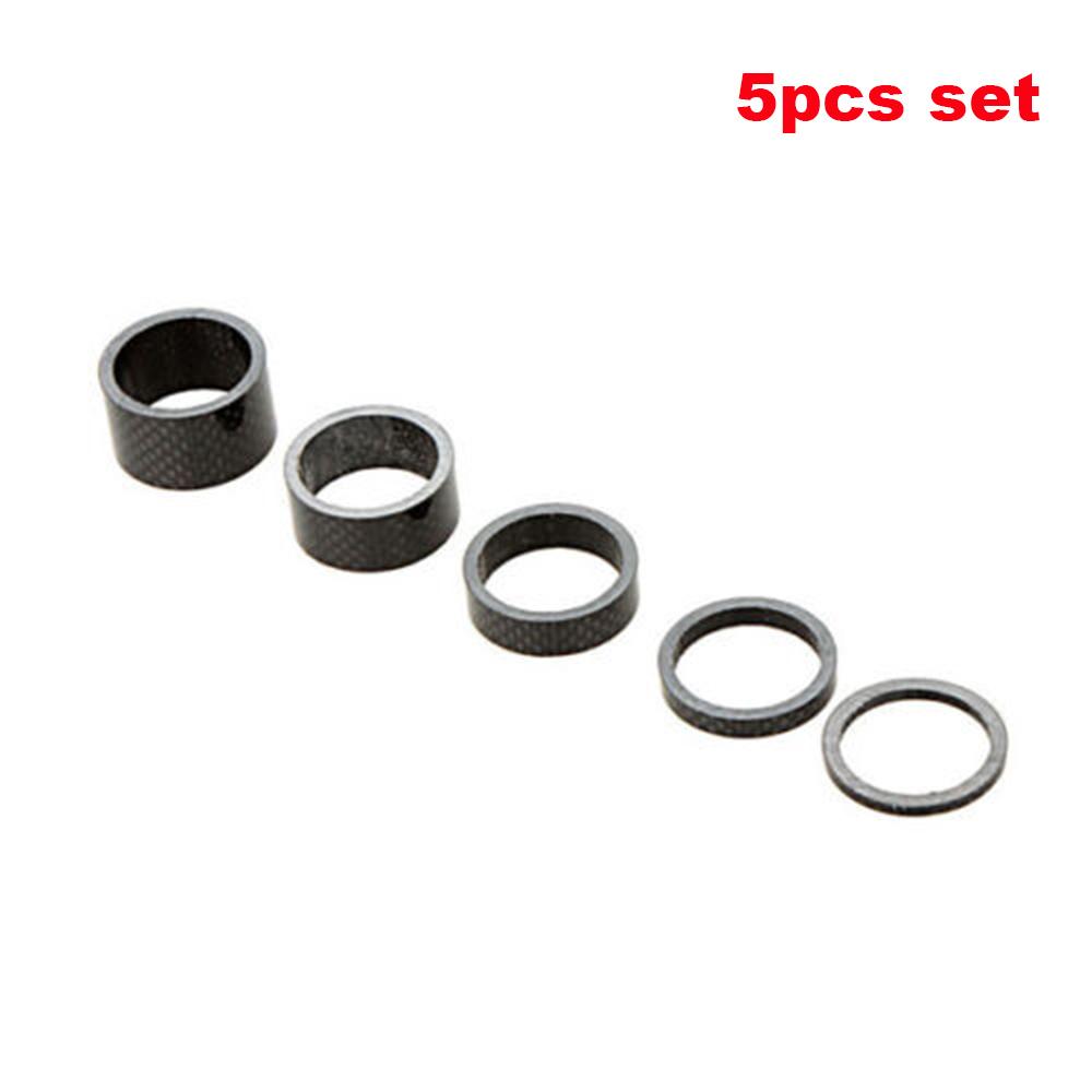 1pcs/5pcs Bicycle Headset Carbon Fiber 1-1/8" Front fork Headset ring Spacing Pad Spacer Washer