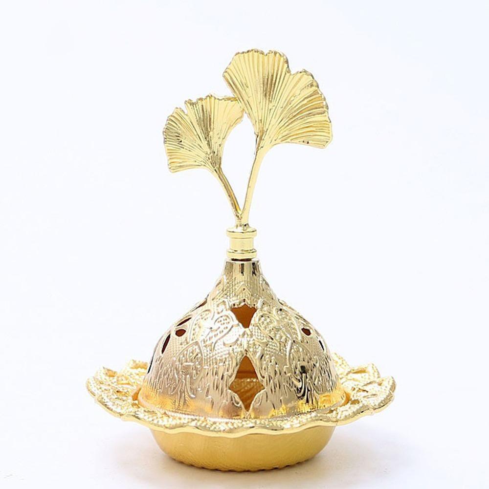 Gold Mini Censer Holder Zinc Zinc Alloy Aromatherapy Burner Creative Metal Incense Burner  Middle East