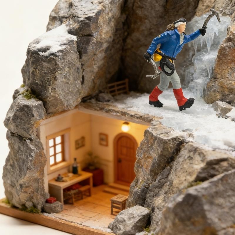 1:Миниатюрные фигурки скалолазов-туристов в масштабе 1:87 из смолы для домашнего декора и модельных витрин