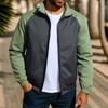 Men's Lightweight Bomber Jackets Stand Collar Windbreaker Softshell Jacket Zip Up Coat for Fall Outdoor Casual Windproof Varsity Jackets for Men