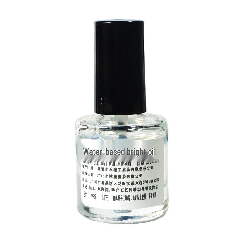 Glossy Water-Based Peelable Varnish & Cream Glue for Polymer Clay - Dustproof, Colorless Finish