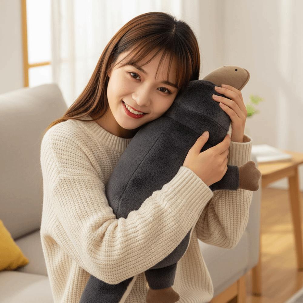 High Quality Platypus Plush Doll Grey Color Simulation Plush Toy Platypus Plush Toy  Children Gift