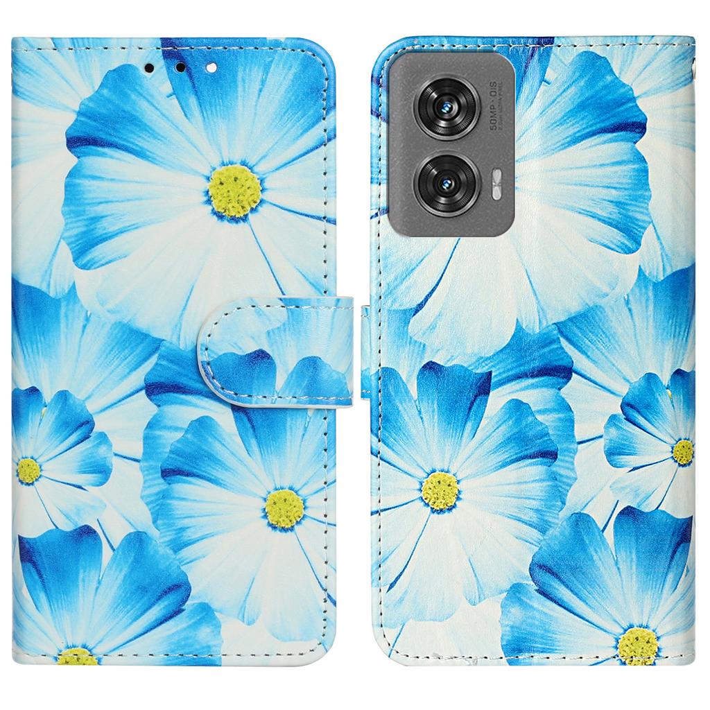 For Motorola Edge 50 Fusion 5G Case Pattern PU Leather Flip Phone Cover