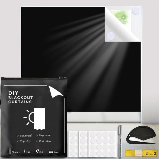 Портативная затемняющая штора без сверления окон, затемняющая штора без складок для мансардного окна, детского дома, автофургона