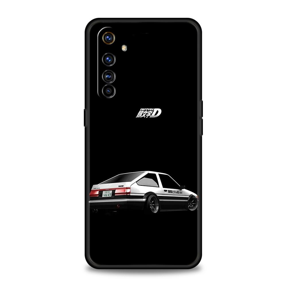 Чехол для телефона Initial D AE86 для Realme 8 9 Pro Plus 8i 9i 6 7 GT2 C21 C25 C3 C11 11 Pro 5G Plus Ударопрочный силиконовый чехол Capa Сумка